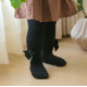 Kid Girl Bow Hem Plain Tights  