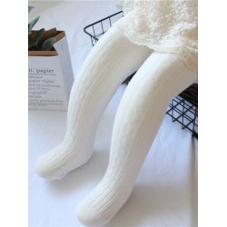 Simple Kid Girl Solid Color Tights  