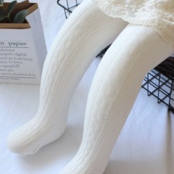 Simple Kid Girl Solid Color Tights  