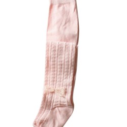 Kid Girl Bow Plain Tights  