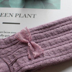 Kid Girl Bow Plain Tights  