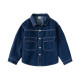 5-10Y Kids Girls Pockets Denim Shirt Jackets  Boys Clothing   