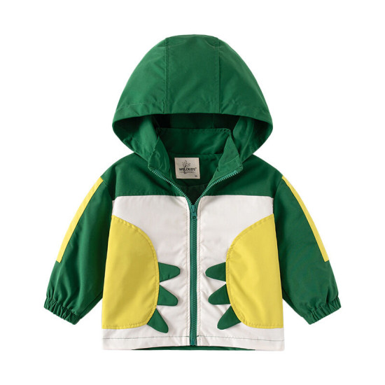 18M-6Y Toddler Boys Dino Hooded Casual Jackets  Boys Clothing   