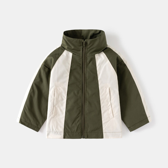 18M-6Y Toddler Boys Contrast Zipper Jackets  Boys Clothing   