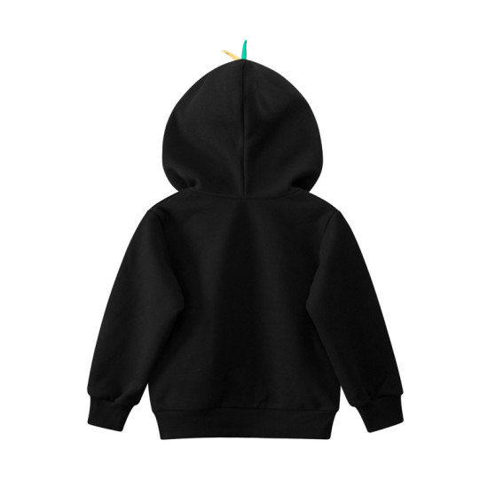 18M-7Y Toddler Boys Dinosaur Zipper Fleece Hooded Sweatshirts  Boys Clothing   