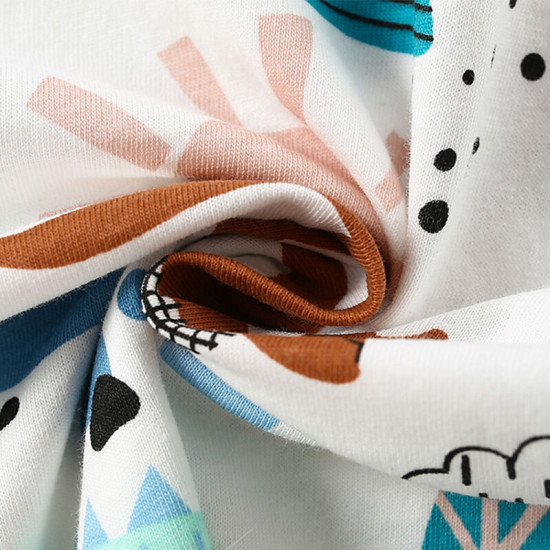 18M-7Y Toddler Boys Dinosaur Printed Round Neck T-Shirts  Boys Clothes   