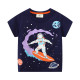 18M-7Y Toddler Boys Cartoon Glow-In-The-Dark Spaceman Short Sleeve T-Shirts  Boys Clothes   