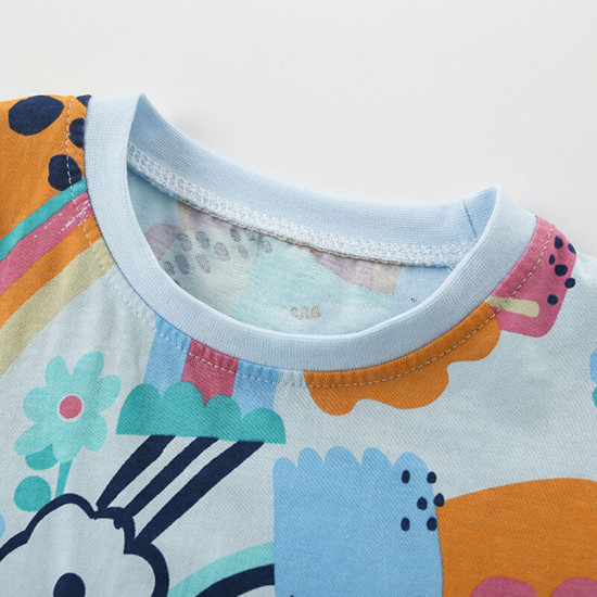 18M-7Y Toddler Boys Cartoon Shorts Sleeve T-Shorts  Boys Clothes   