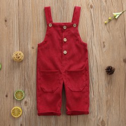 12M-5Y Toddler Boys Solid Color Overalls  Boys Clothing   
