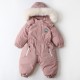 18M-5Y Fur Collar Hooded Plus Fleece Toddler Ski Jumpsuit  Toddler Boutique Clothing   