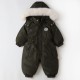 18M-5Y Fur Collar Hooded Plus Fleece Toddler Ski Jumpsuit  Toddler Boutique Clothing   