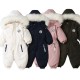 18M-5Y Fur Collar Hooded Plus Fleece Toddler Ski Jumpsuit  Toddler Boutique Clothing   