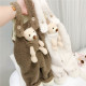 9M-6Y Unisex Pocket Bear Plush Overalls  Toddler Boutique Clothing   
