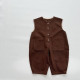 9M-6Y Toddler Unisex Vest Jumpsuit  Toddler Boutique Clothing   