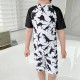 18M-7Y Toddler Boy Cartoon Dinosaur Print Color Blocking Short-Sleeved One-Piece Swimsuit  Boys Clothing   