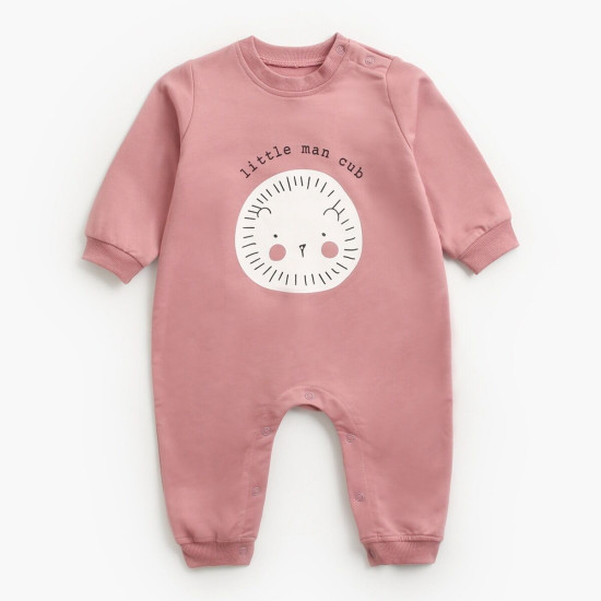 3M-3Y Smile Cartoon Print Solid Color Onesies Romper Jumpsuit Baby  Clothing   