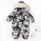 18M-5Y Winter Toddler Ski Suit Camo Hooded Jumpsuit  Toddler Clothing   
