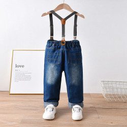 18M-6Y Pocket Casual Denim Overalls  Toddler Boy Clothes   