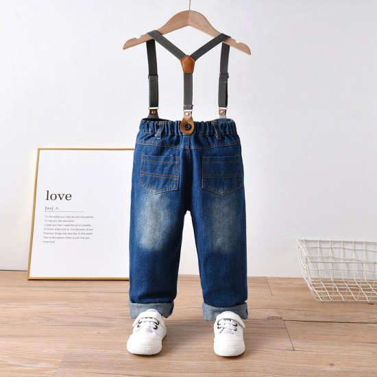 18M-6Y Pocket Casual Denim Overalls  Toddler Boy Clothes   