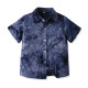 18M-7Y Toddler Boys Tie-Dye Short-Sleeved Lapel Shirts  Boys Clothing   