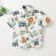 18M-7Y Toddler Boys Casual Vacation Printed Top Short-Sleeved Shirts  Boys Clothing   