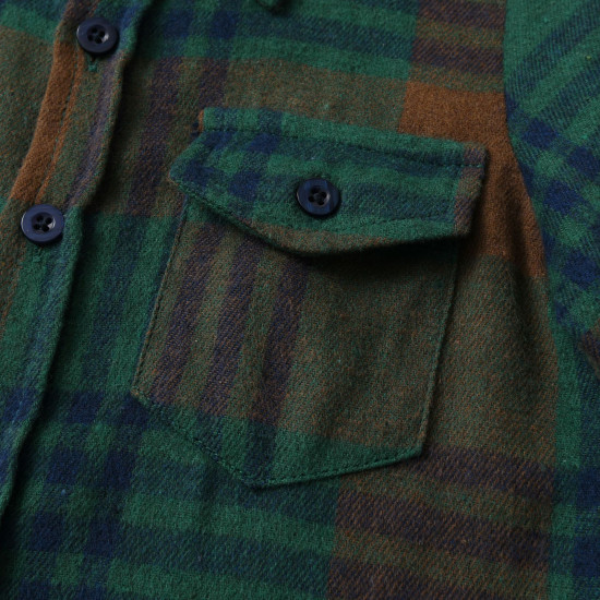 12M-6Y Toddler Boys Lapel Plaid Long Sleeve Casual Shirts  Boys Clothing   