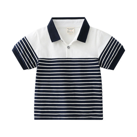18M-6Y Toddler Boys Striped Polo Shirts  Boys Clothing   
