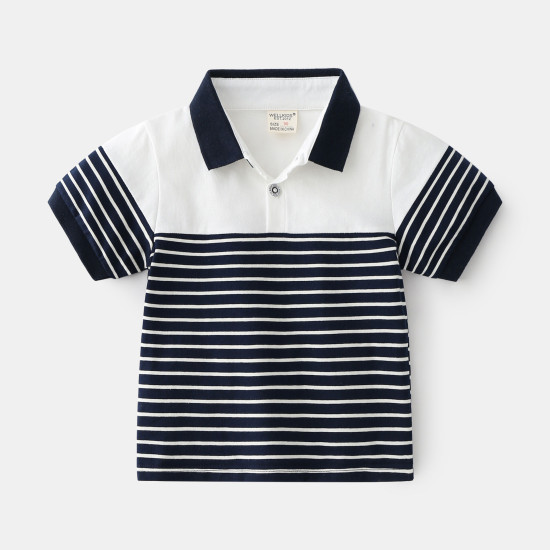 18M-6Y Toddler Boys Striped Polo Shirts  Boys Clothing   