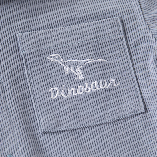 18M-6Y Toddler Boys Dinosaur Embroidery Corduroy Shirts  Boys Clothing   