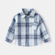 18M-6Y Toddler Boys Plaid Shirts Lapel Long Sleeve  Boys Clothing   