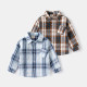 18M-6Y Toddler Boys Plaid Shirts Lapel Long Sleeve  Boys Clothing   