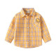 18M-6Y Toddler Boys Lion Plaid Lapel Shirts  Boys Clothing   