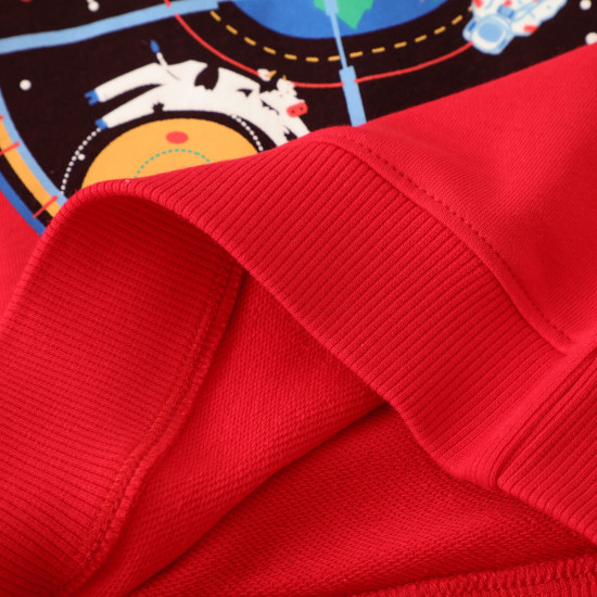 18M-7Y Toddler Boys Glow-In-The-Dark Graphic Sports Pullover Sweatshirts  Boys Clothes   