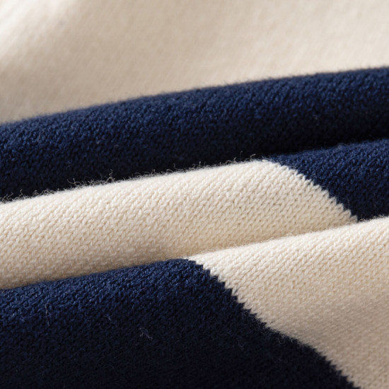 18M-6Y Toddler Boys Half Buttoned Collar Contrast Knitted Sweaters  Boys Clothing   