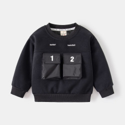 18M-6Y Toddler Boys Pockets Autumn Sweatshirts  Boys Clothing   