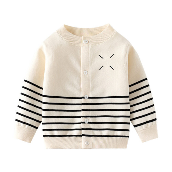 18M-6Y Toddler Boys Striped Knitted Cardigan Sweaters  Boys Clothing   