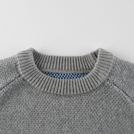 18M-7Y Toddler Boys Contrast Knitted Sweater  Boys Clothing   