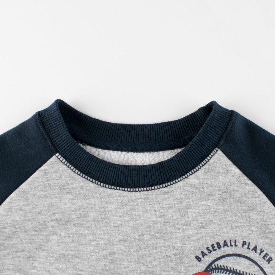 5-11Y Kids Boys Letter Round Neck Sweatshirts  Kids Boutique Clothing   