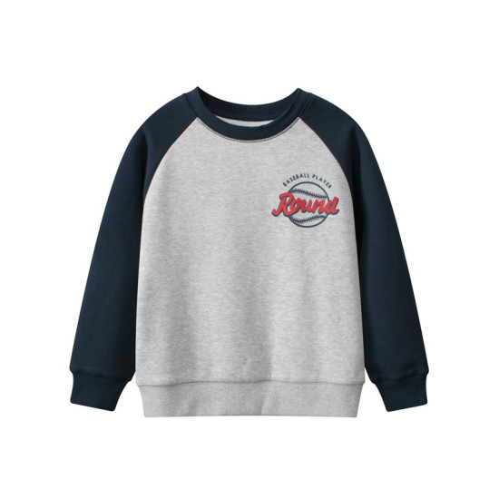 5-11Y Kids Boys Letter Round Neck Sweatshirts  Kids Boutique Clothing   