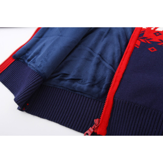 18M-6Y Toddler Boys Christmas Zipper Turtleneck Sweater  Boys Clothing   