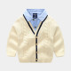 18M-6Y Toddler Boys Fake Two Piece Shirt Collar Pullover Sweater  Boys Clothing   