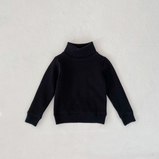 2-10Y Kids Sweaters High Collar Knitted Pullover Bottoming Tops 12 Colors  Toddler Boutique Clothing   