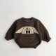 12M-7Y Toddler Cartoon Pocket Pullover Knitted Sweater  Toddler Clothing   