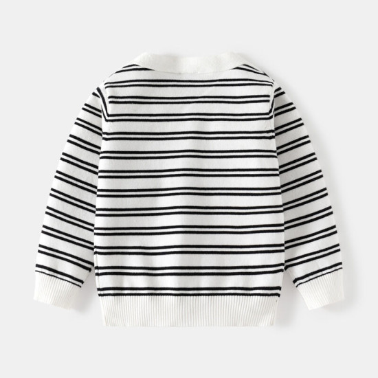 18M-6Y Toddler Boys Wool Button Cardigan Embroidered Sweater  Boys Clothing   