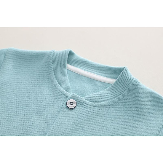 9M-5Y Toddler Boys Solid Color Cartoon Long-Sleeved Cardigan Jackets  Boys Clothing   