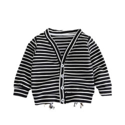 9M-5Y Toddler Boys V-Neck Striped Cardigan  Boys Boutique Clothing   