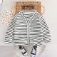 9M-5Y Toddler Boys V-Neck Striped Cardigan  Boys Boutique Clothing   