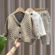 9M-4Y Bear Print Long Sleeve Knitwear Cardigan  Kids Boutique Clothing   