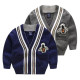 2-7Y Cartoon Print Striped Knitwear Sweater Cardigan  Kids Boutique Clothing   