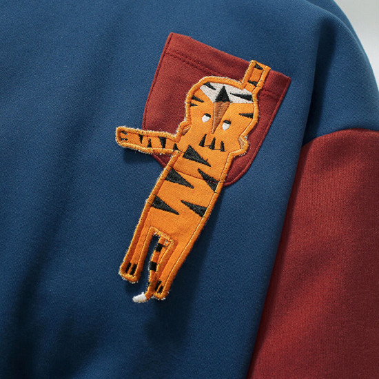 18M-7Y Toddler Boys Long Sleeve Tiger Hooded Fleece Sweatshirts  Boys Clothing   